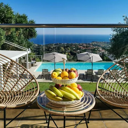 Theresia - Luxury Pool W 180º Views * Metaxáta