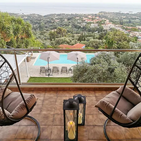 Theresia - Luxury Pool W 180º Views 빌라 Metaxáta